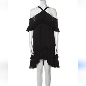 Delfi Collective Off the Shoulder Dress with Pleated Ruffles